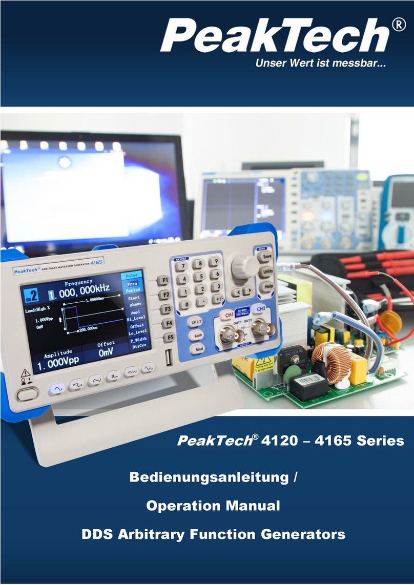 PeakTech 4165 Series Operation manual