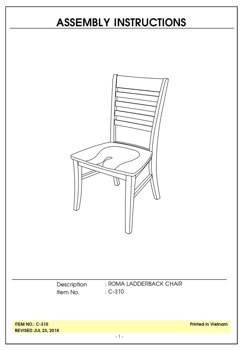 Unfinished Furniture of Wilmington ROMA C-310 User manual Unfinished Furniture of Wilmington ROMA C-310 User manual