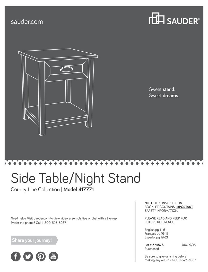 Sauder County Line 417771 User manual