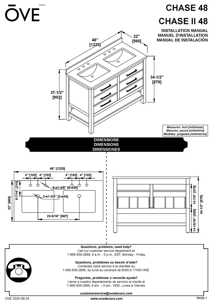 OVE CHASE 48 installation manual OVE CHASE 48 installation manual