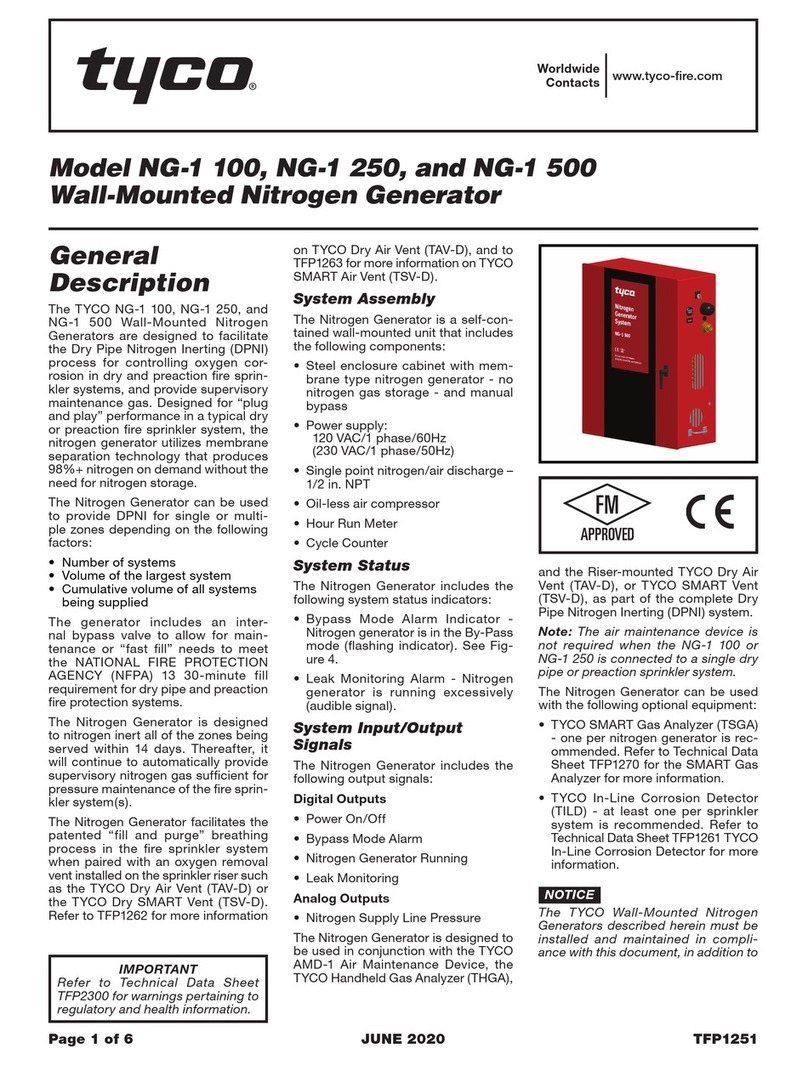 Tyco NG-1 100 manual