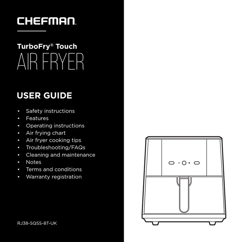 Chefman TurboFry Touch RJ38-SQSS-8T-UK User manual