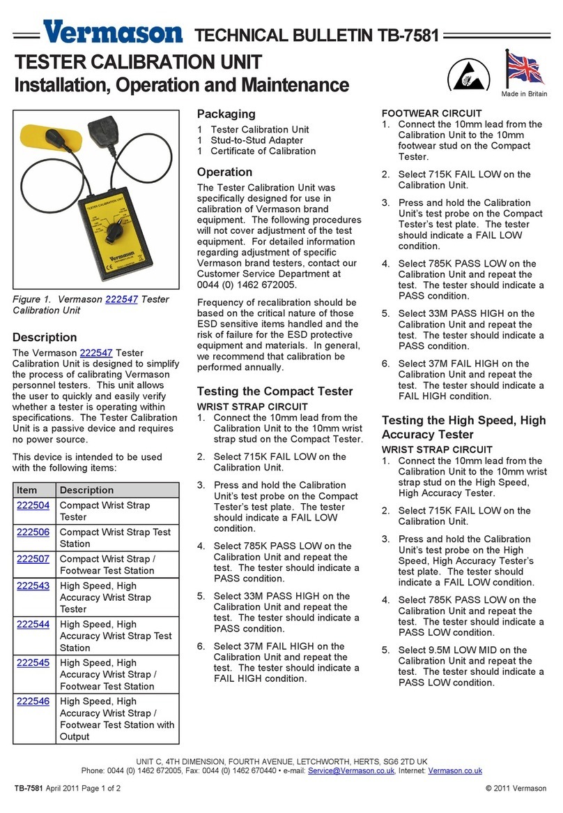 Vermason 222504 Owner's manual