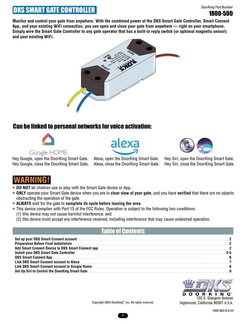 DoorKing 40-542 quick start guide