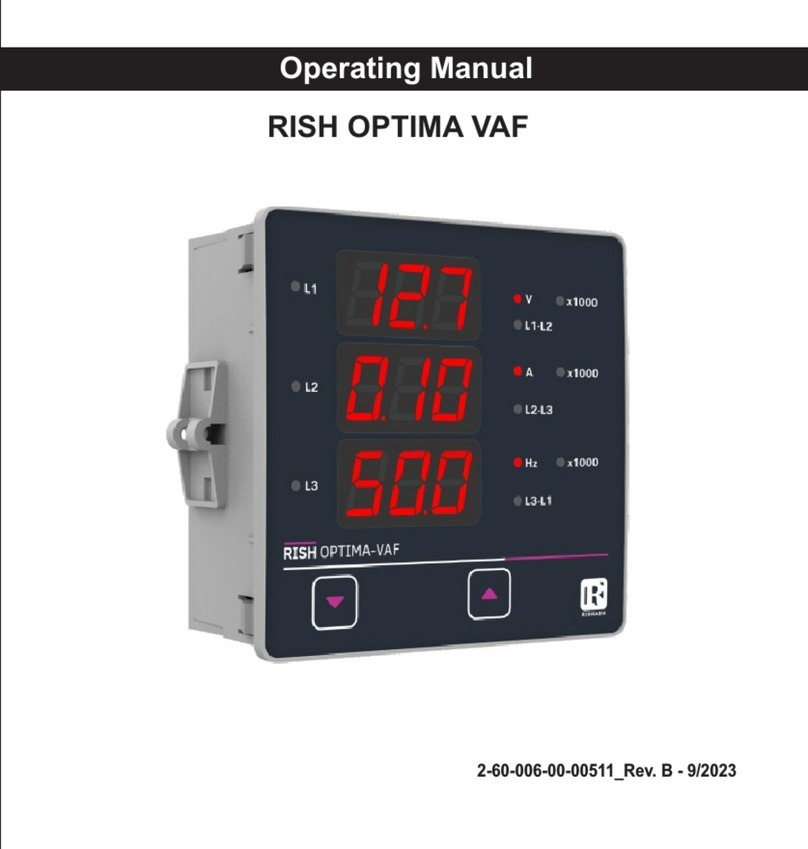 Rish OPTIMA VAF operating manual