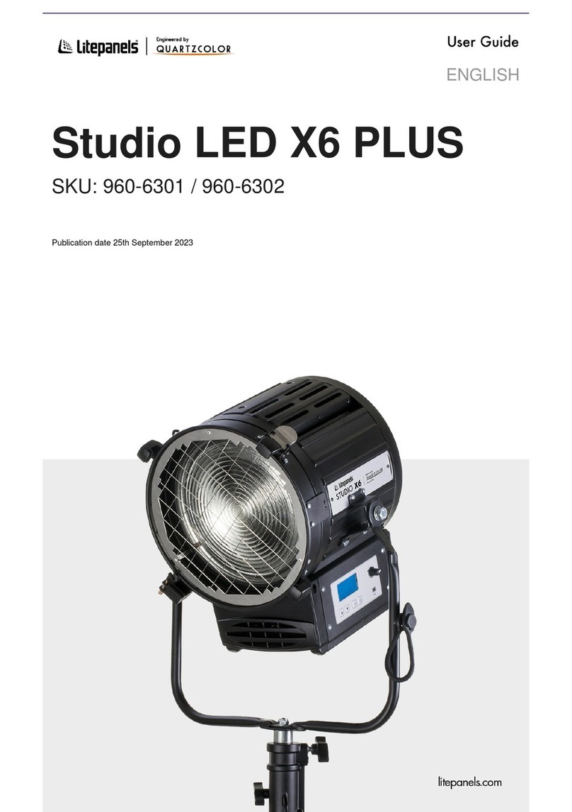 Litepanels Studio LED X6 PLUS user guide Litepanels Studio LED X6 PLUS user guide