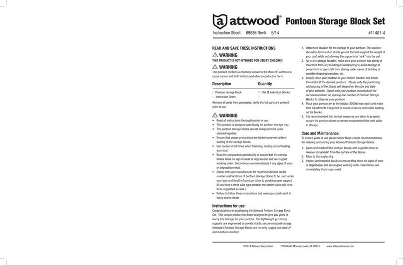 Attwood 11401-4 instruction sheet