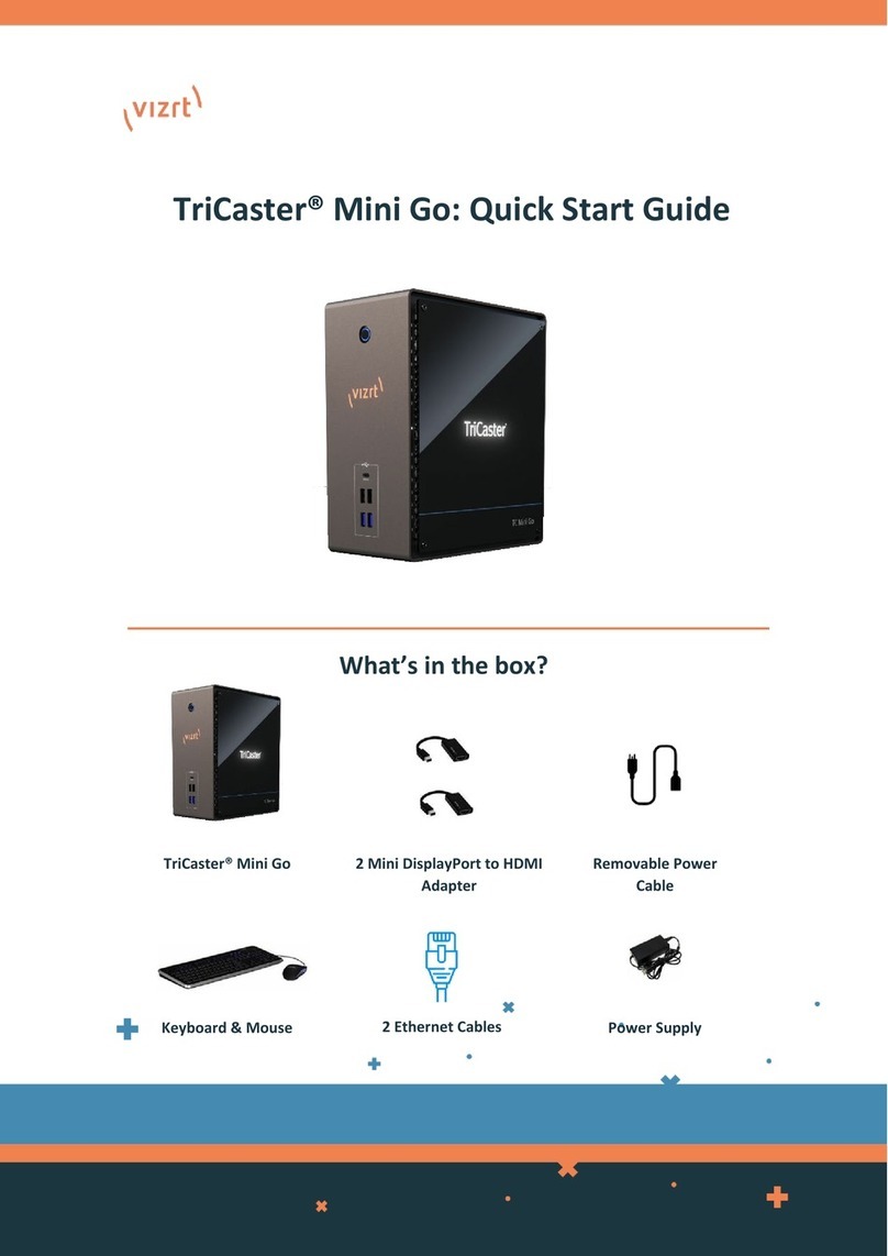 VIZRT TriCaster Mini Go quick start guide