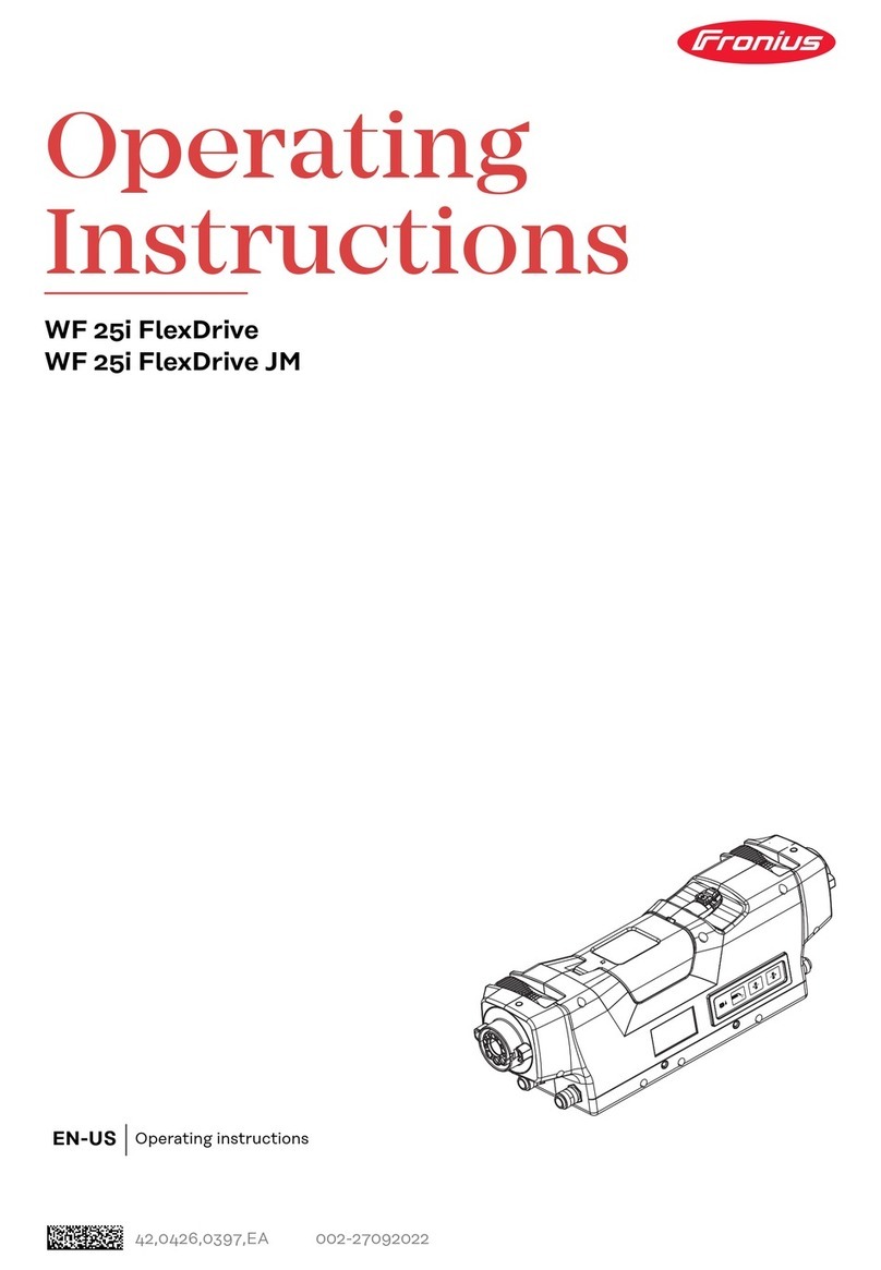 FRO­NIUS WF 25i FlexDrive operating instructions