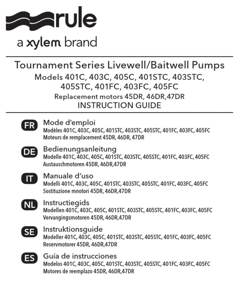 Xylem rule Tournament 401C Instruction guide