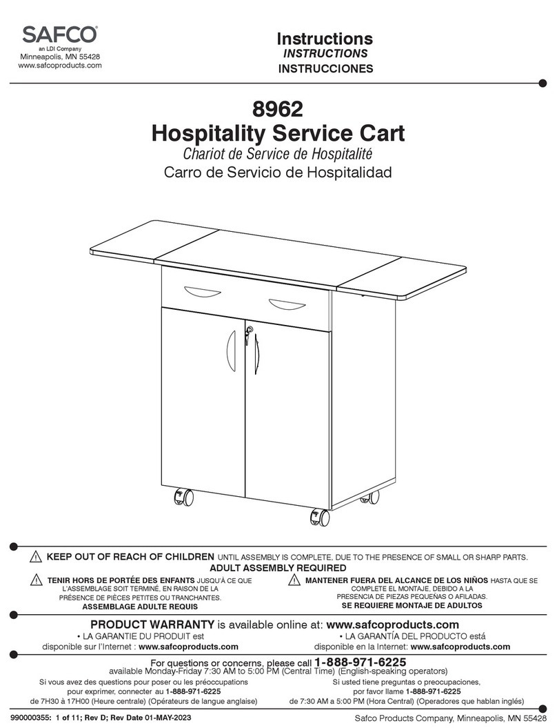 LDI Safco 8962 User manual LDI Safco 8962 User manual