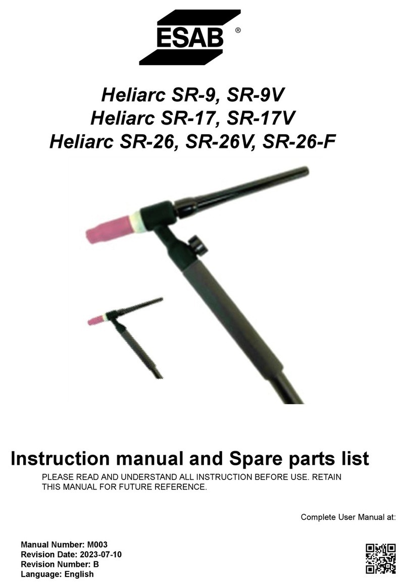 ESAB Heliarc SR-9 Guide