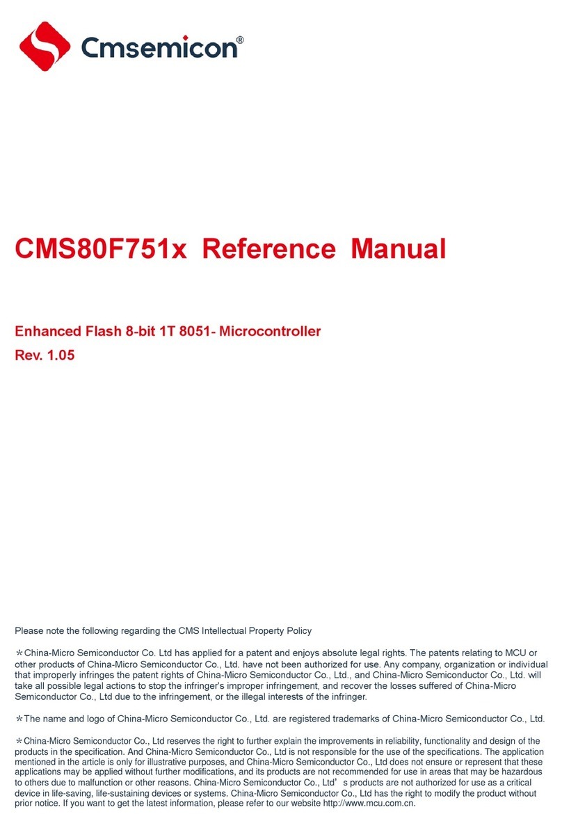 Cmsemicon CMS80F751 Series User manual