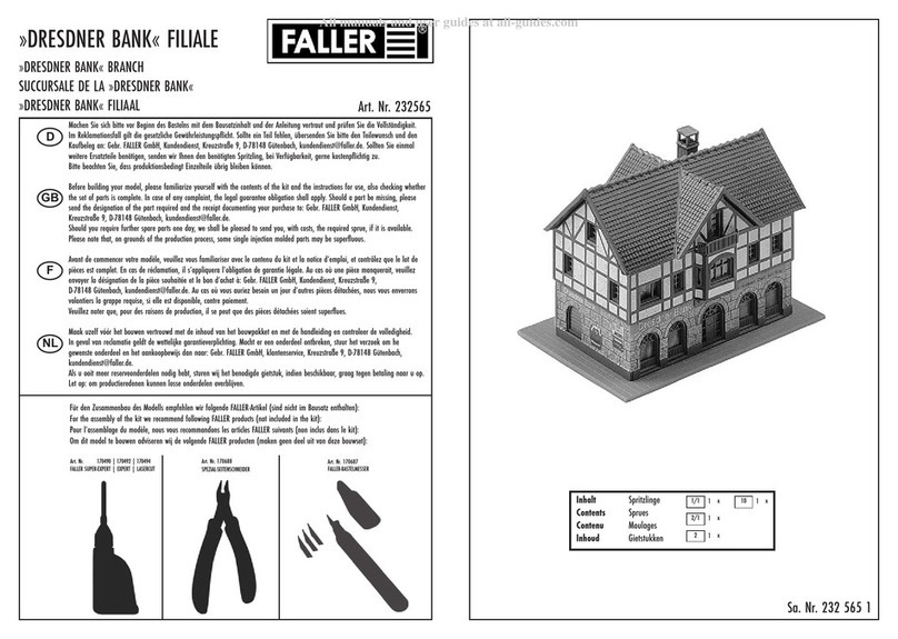Faller DRESDNER BANK 232565 User manual