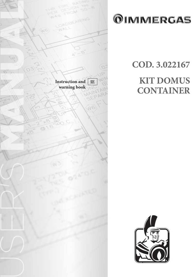 Immergas 3.022167 Instruction and warning book