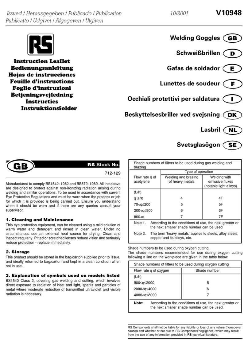 RS V10948 Instruction leaflet