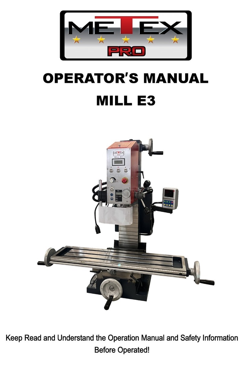 metex PRO MILL E3 Operator's manual