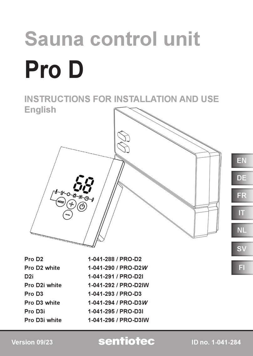 Sentiotec Pro D User manual Sentiotec Pro D User manual