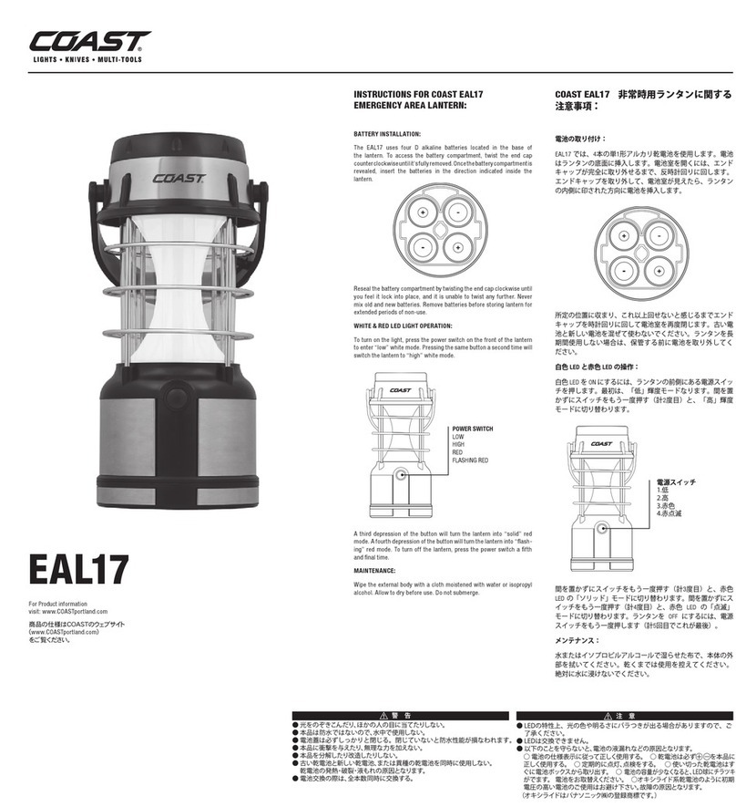 Coast EAL17 instructions