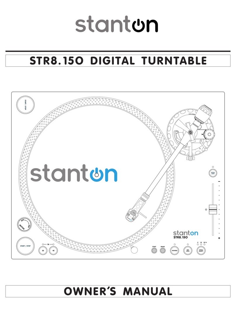 Stanton STR8-150 User manual