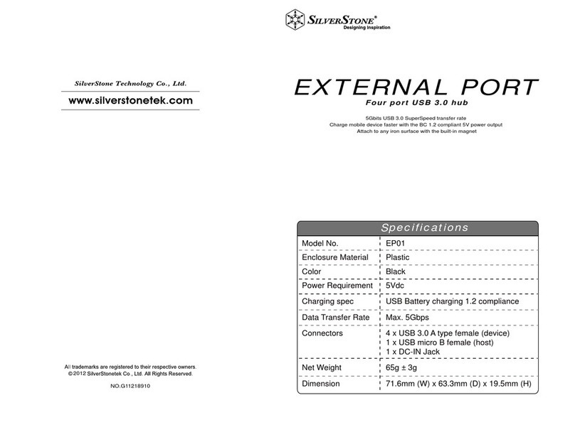 SilverStone EP01 User manual