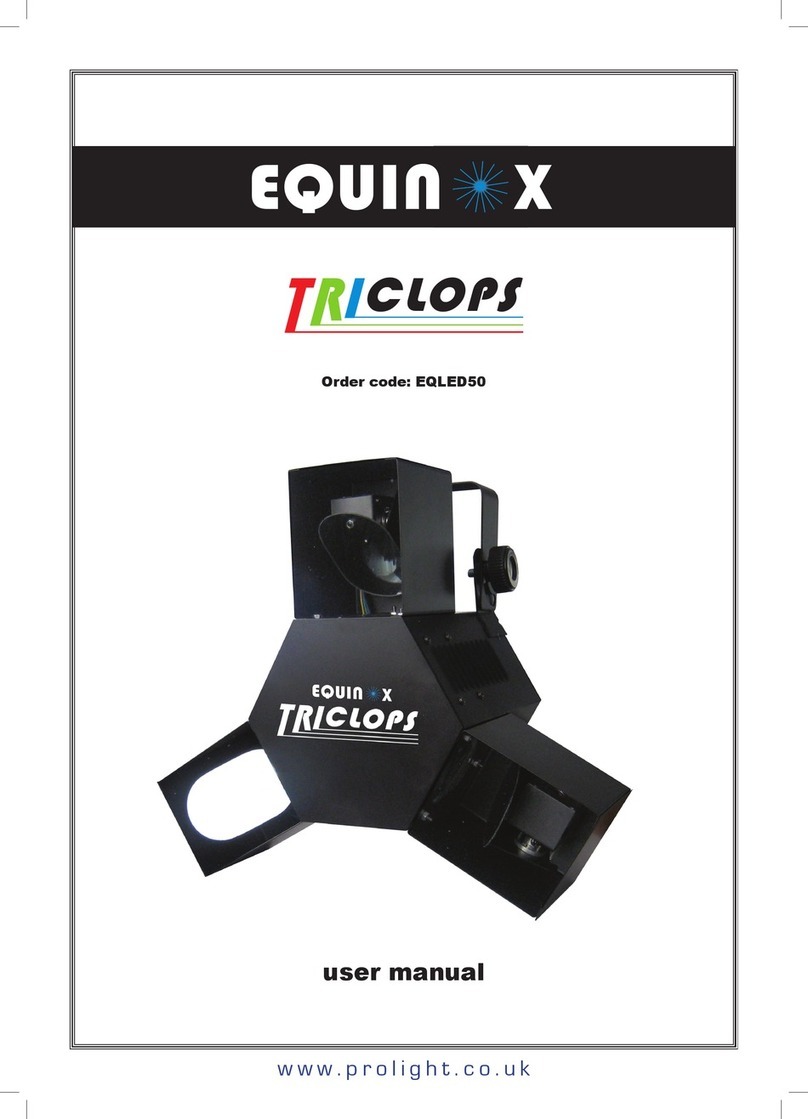 Equinox Systems TRICLOPS EQLED50 User manual Equinox Systems TRICLOPS EQLED50 User manual