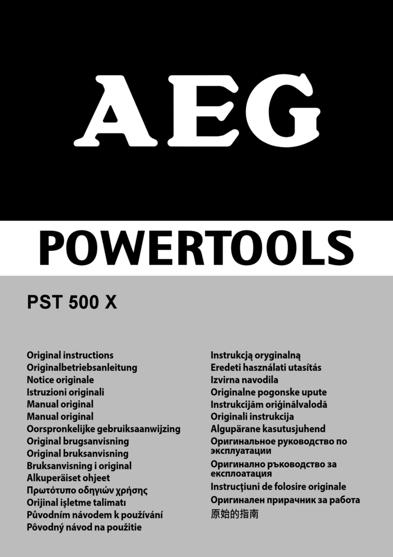 AEG PST 500 X Original instructions