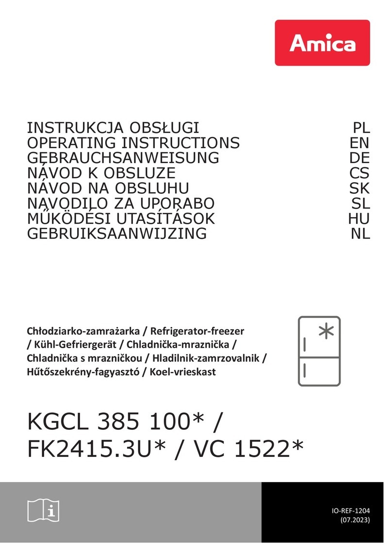 Amica KGCL 385 100 Series operating instructions
