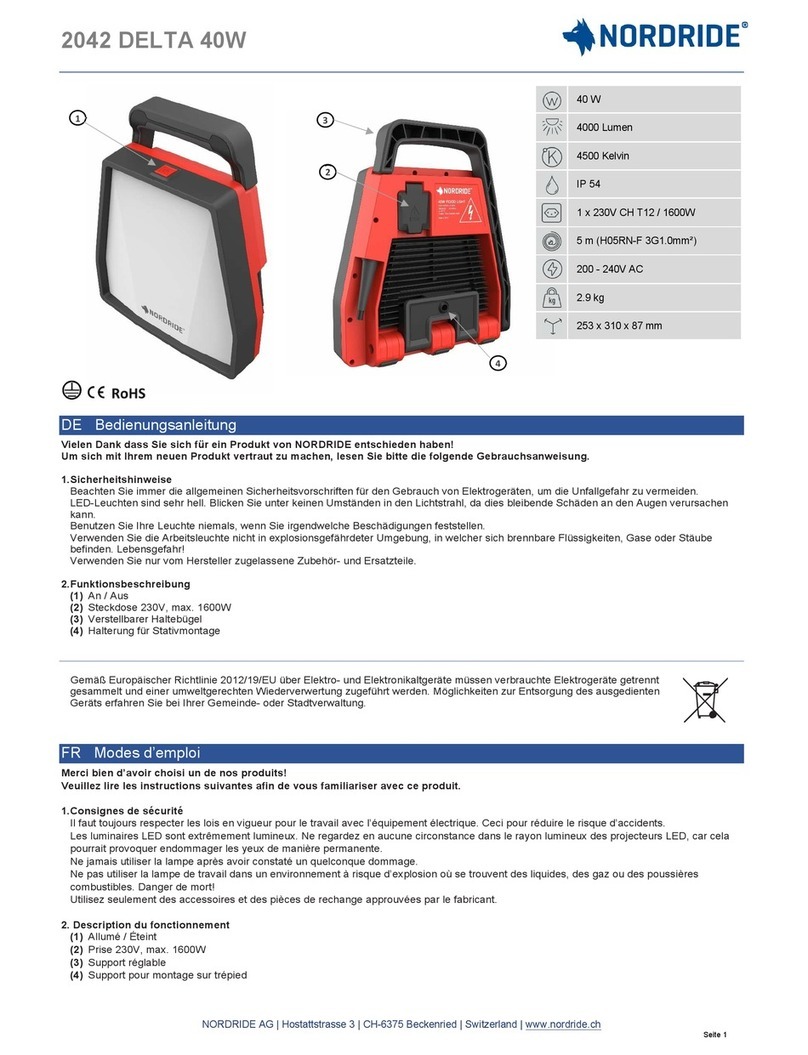 NORDRIDE 2042 DELTA 40W User manual