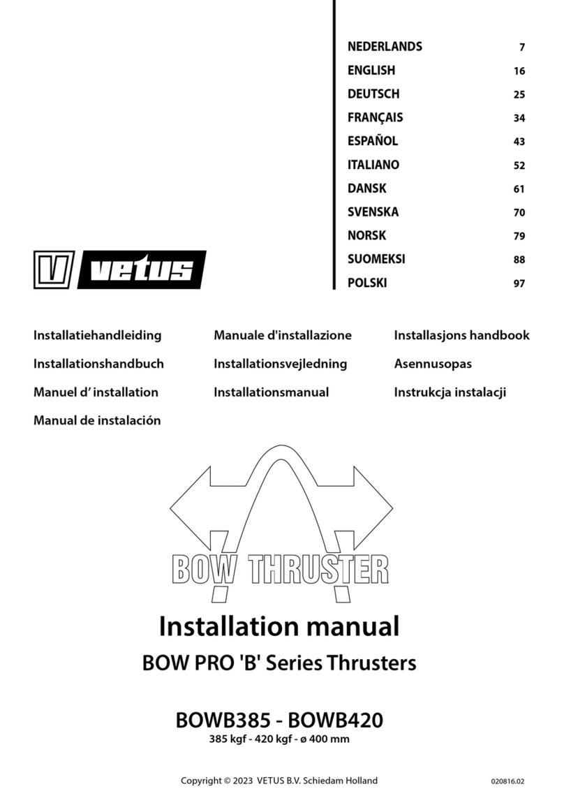 Vetus BOWB385 installation manual