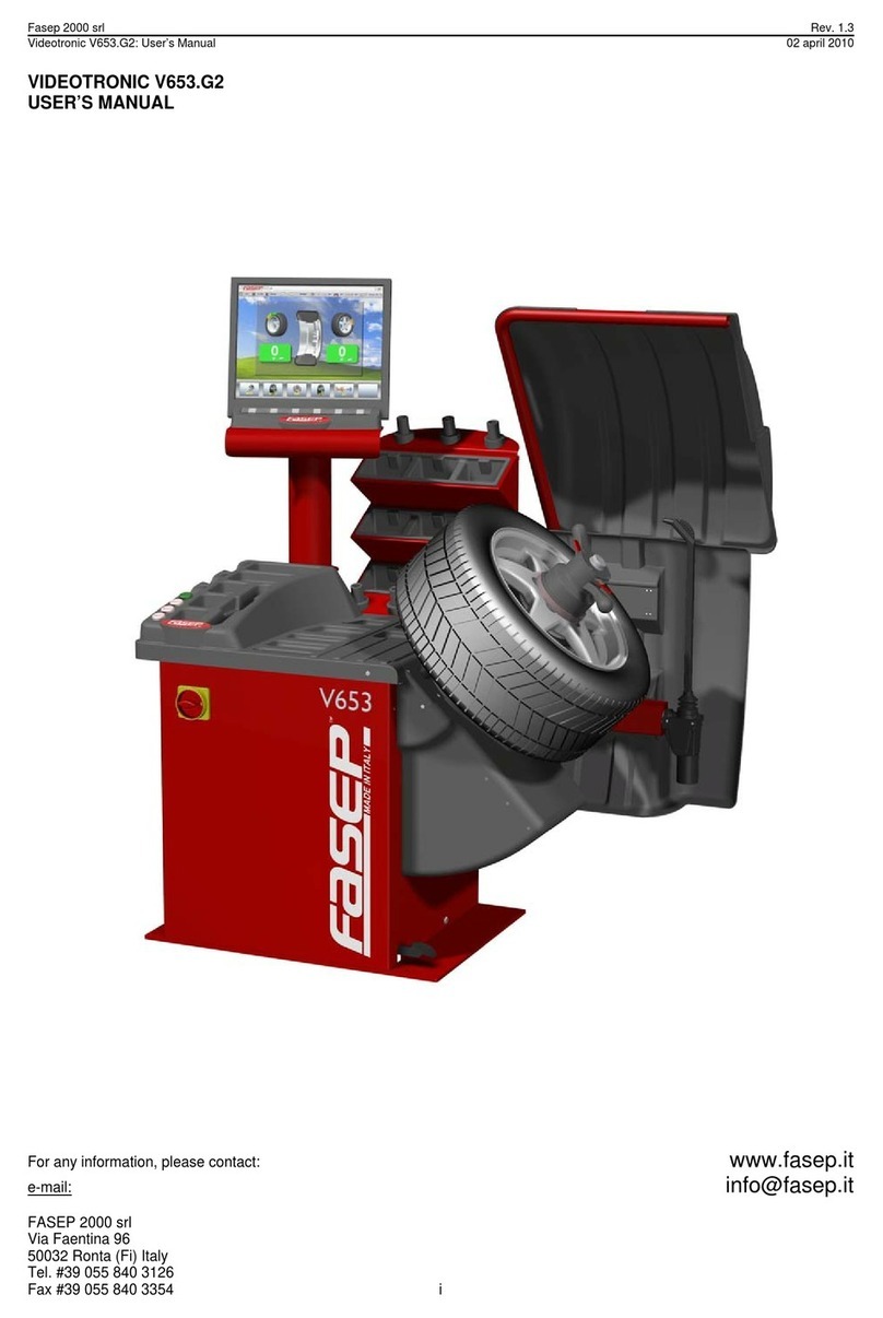 Fasep VIDEOTRONIC V653.G2 user manual