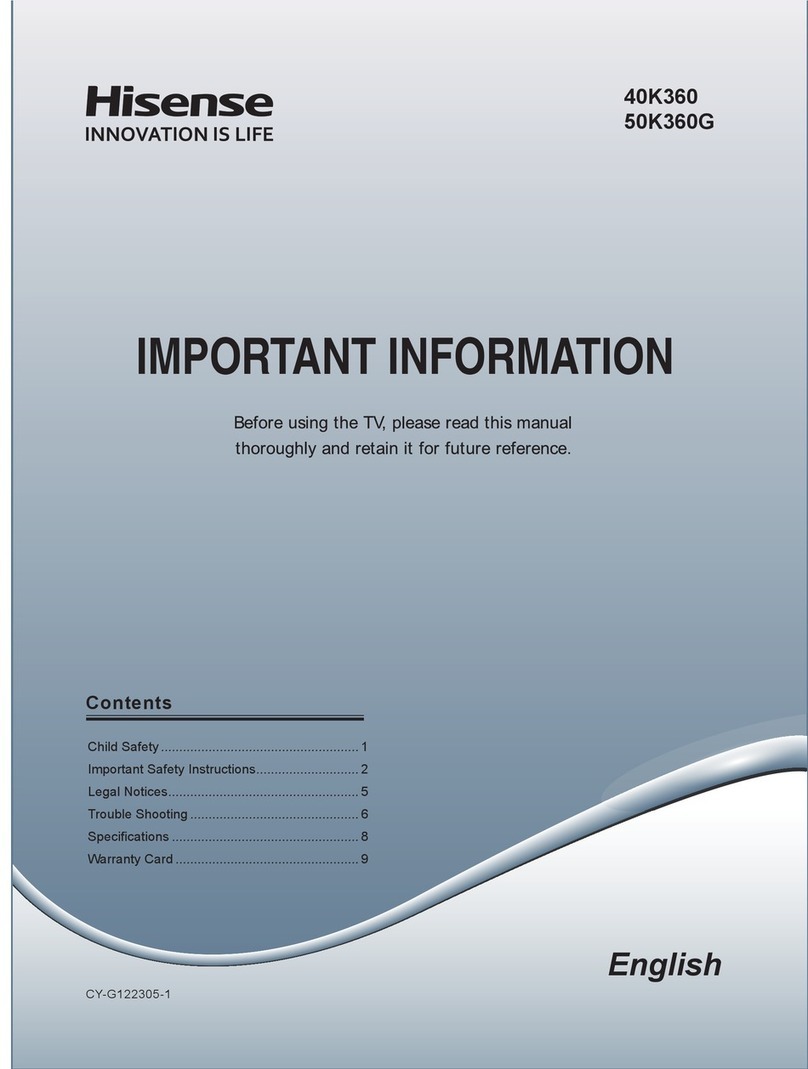 Hisense 50K360G Operating manual