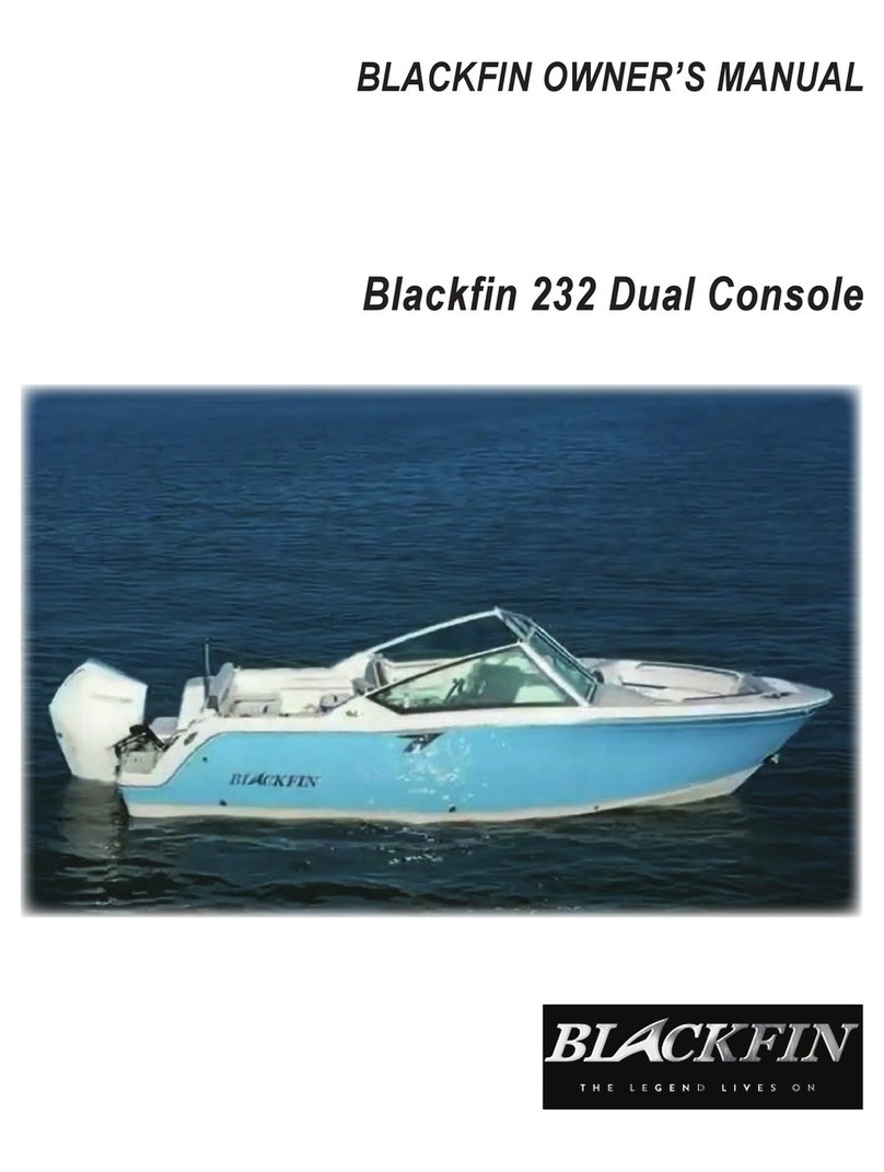 Blackfin 232 Dual Console owner's manual