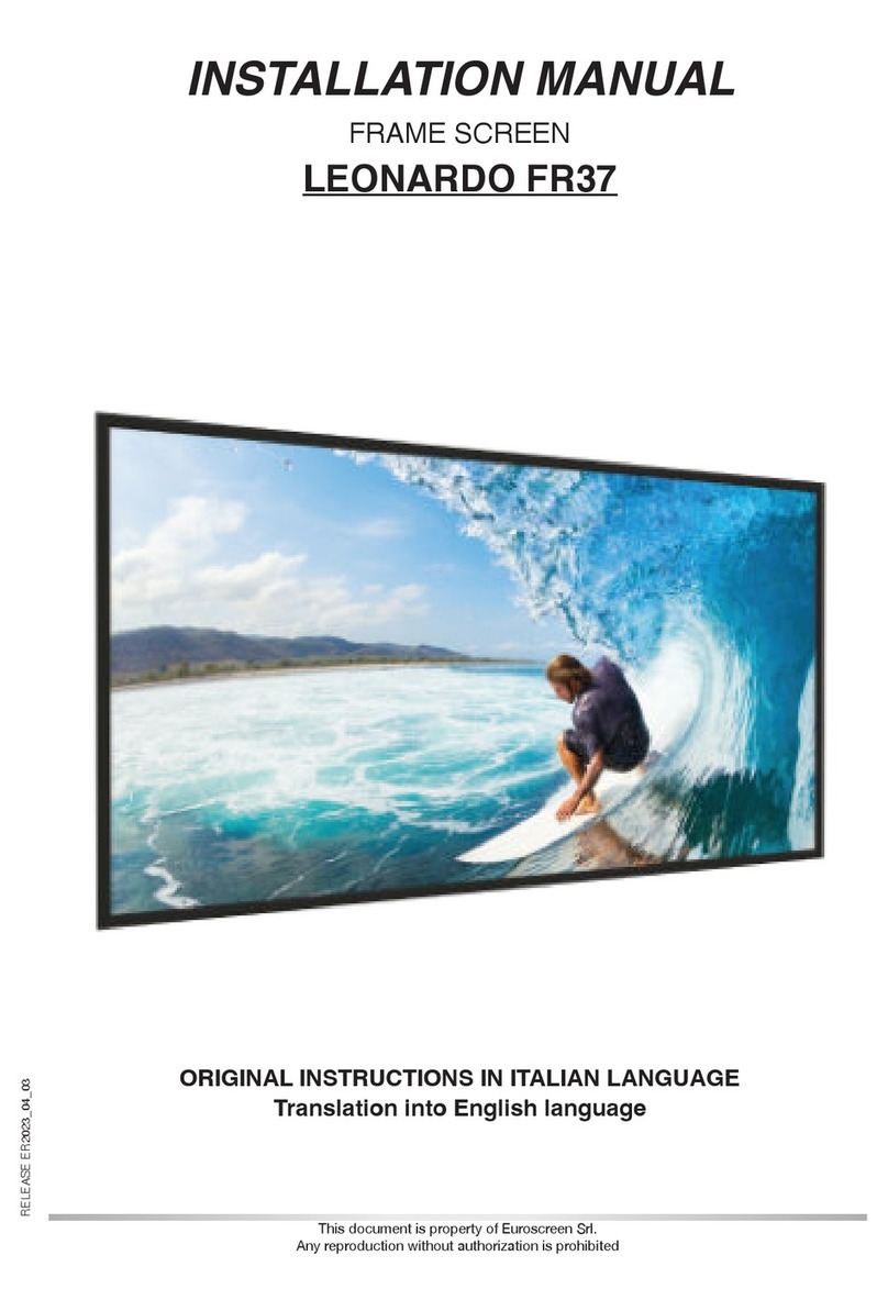 Euroscreen LEONARDO FR37 installation manual Euroscreen LEONARDO FR37 installation manual