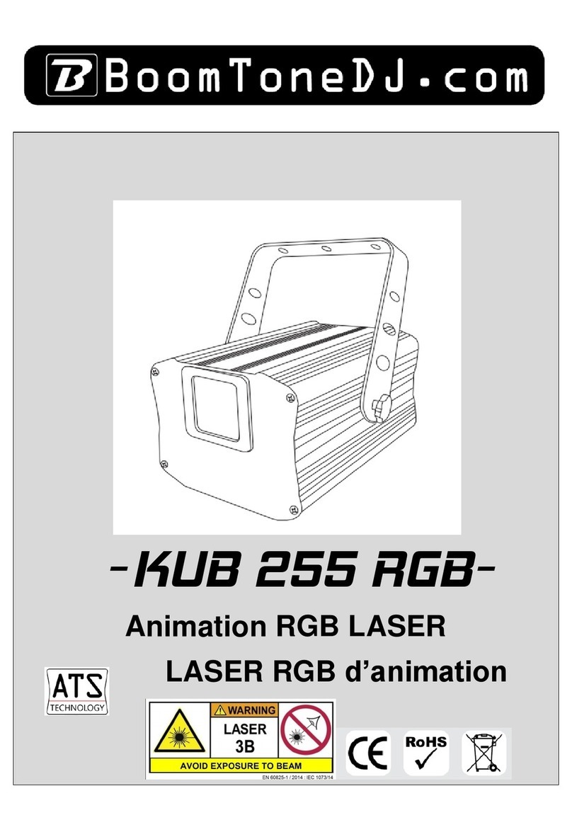 BoomToneDJ KUB 255 RGB user manual