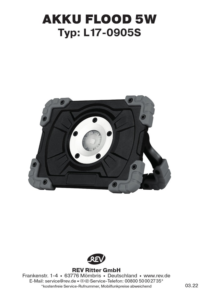 REV Ritter AKKU FLOOD 5W User manual