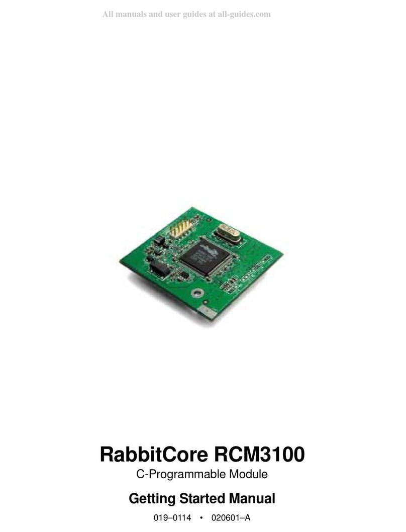 Z-World RabbitCore RCM3100 Getting started manual