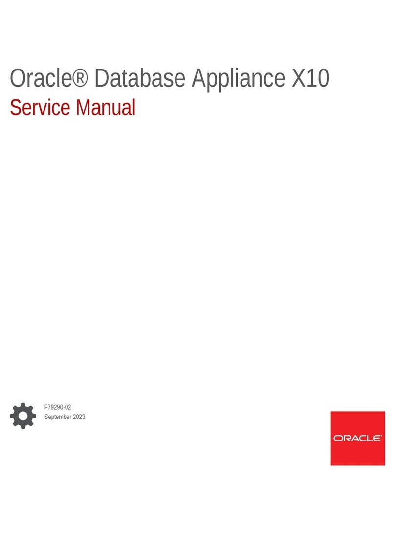 Oracle Database Appliance X10 Service manual
