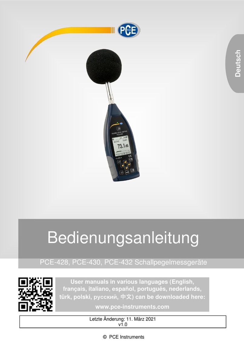 PCE Instruments PCE-428 User manual PCE Instruments PCE-428 User manual