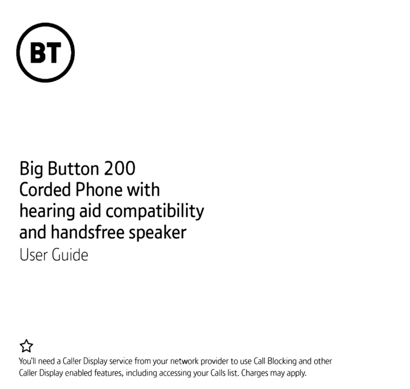 BT Big Button 200 user guide