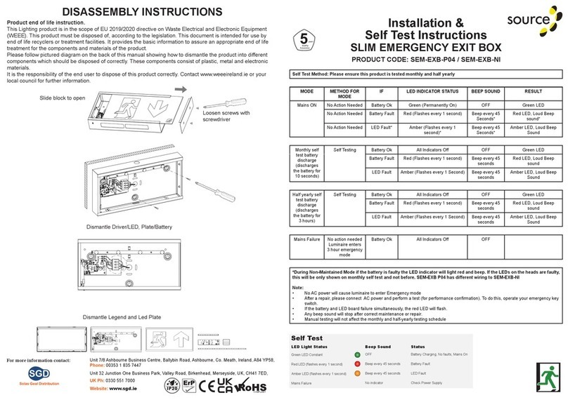 Source SEM-EXB-P04 User manual