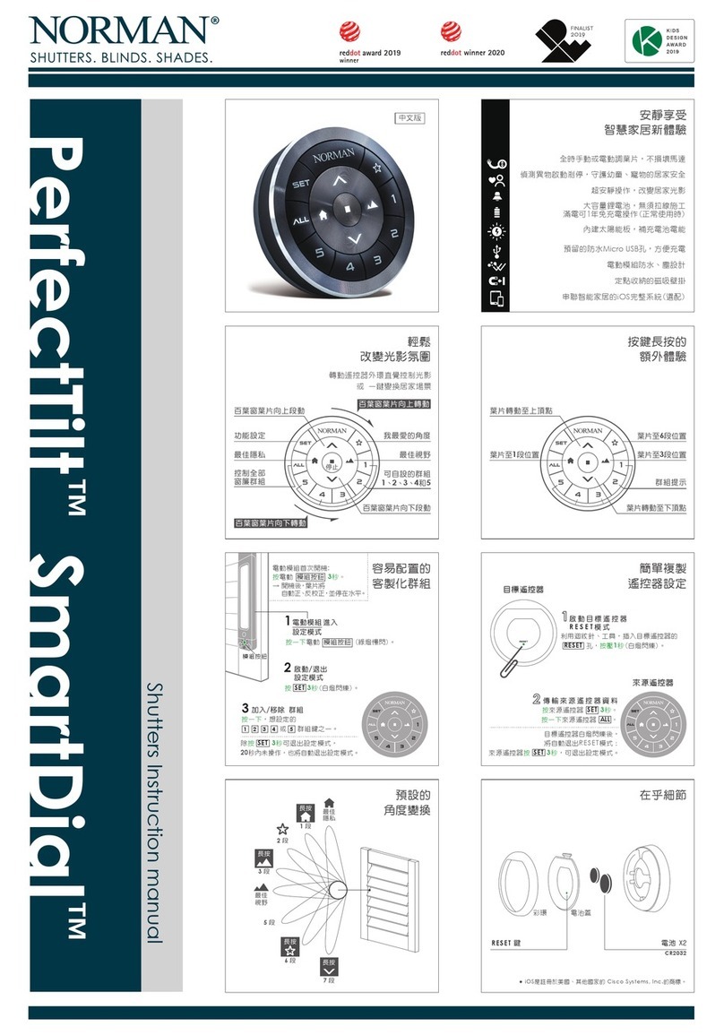 Norman PerfectTilt SmartDial User manual