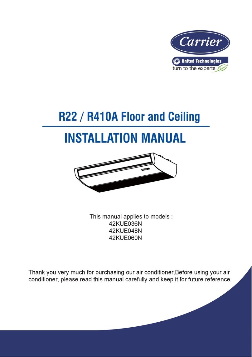Carrier 42KUE036N User manual