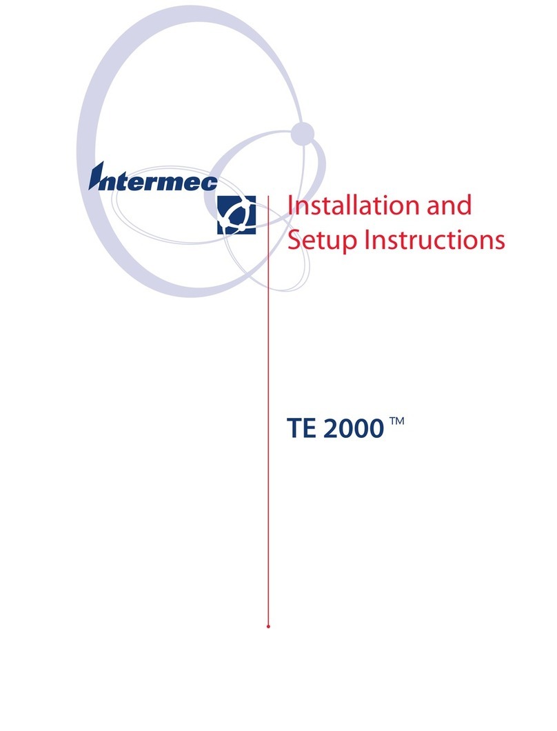 Intermec TE 2000 Installation and setup instructions
