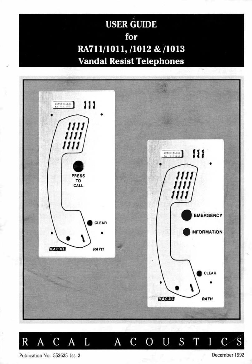 Racal Acoustics RA711/1011 user guide