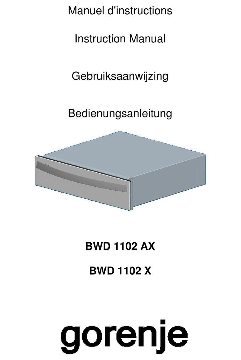 Gorenje BWD 1102 AX instruction manual
