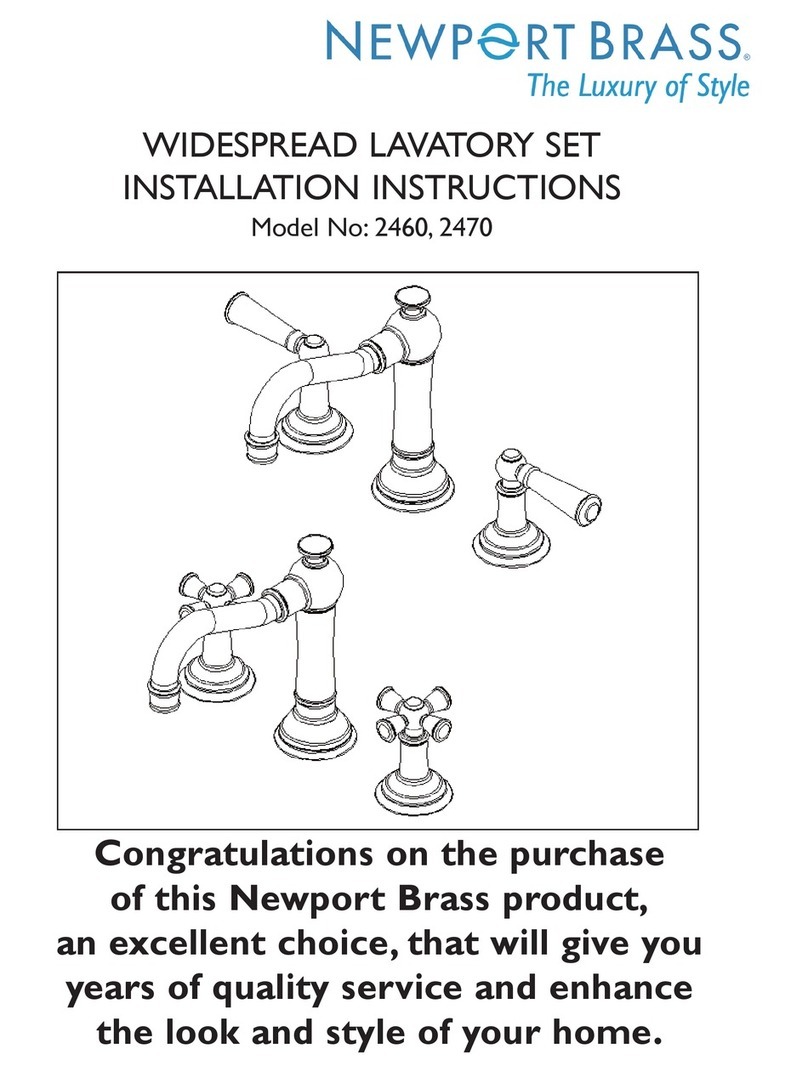 Newport Brass 2460 installation instructions
