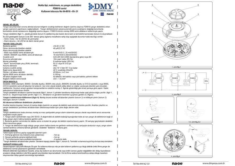 NA-DE FD 8010 instruction manual
