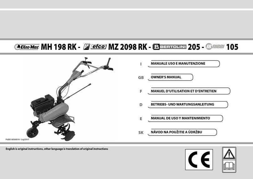 EMAK Oleo-Mac MH 198 RK owner's manual