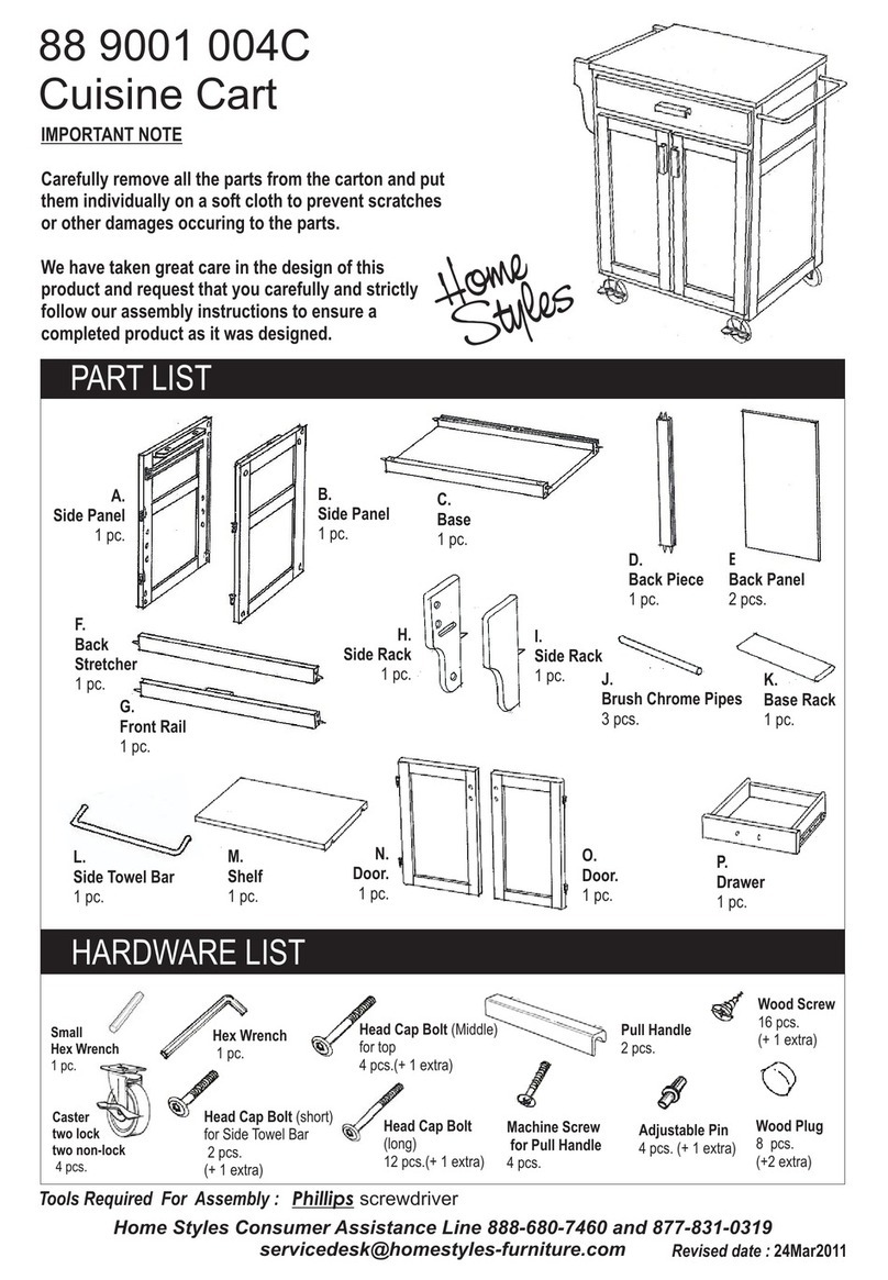 Home Styles 88 9001 004C manual